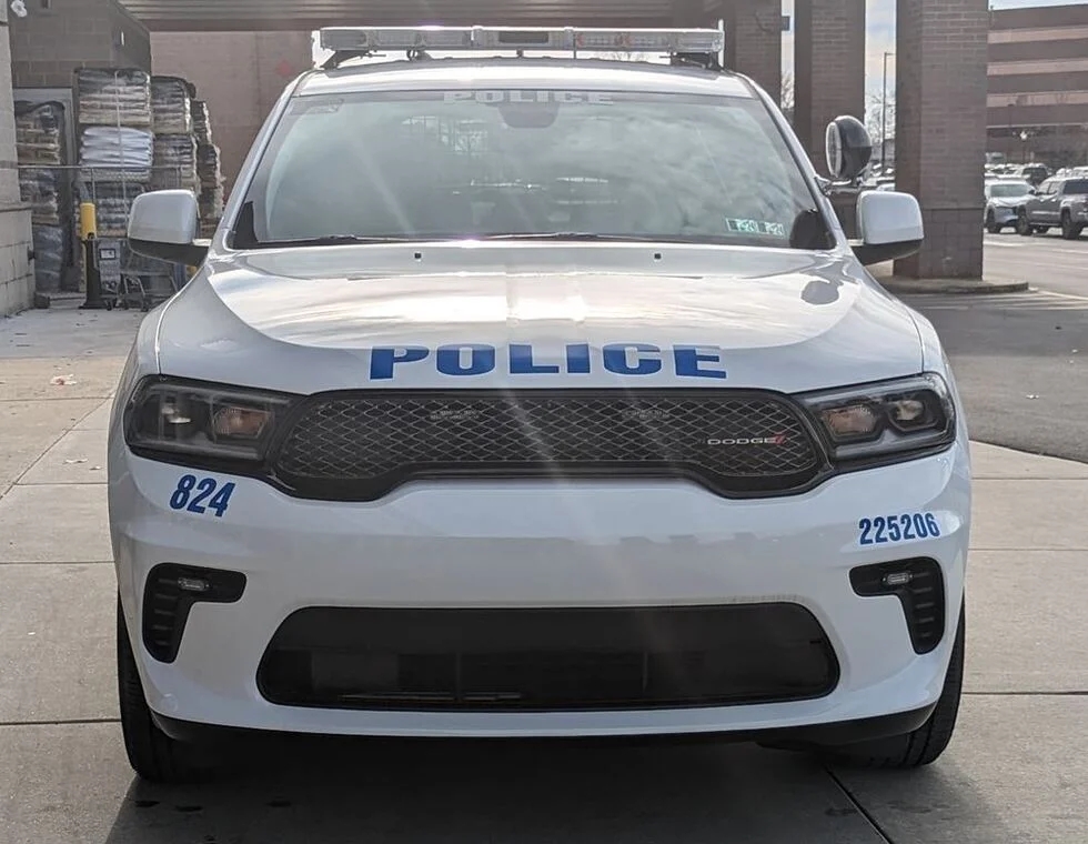 police vehicle front