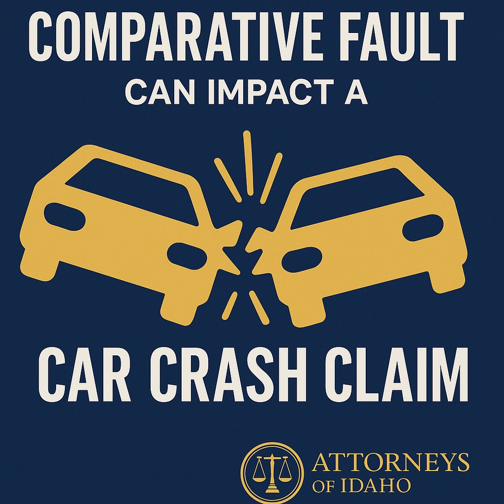 comparative fault in Idaho car crash claims