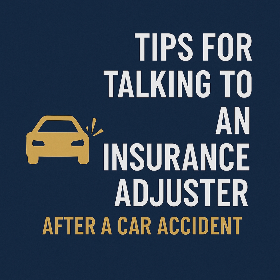 tips for talking to an insurance adjuster