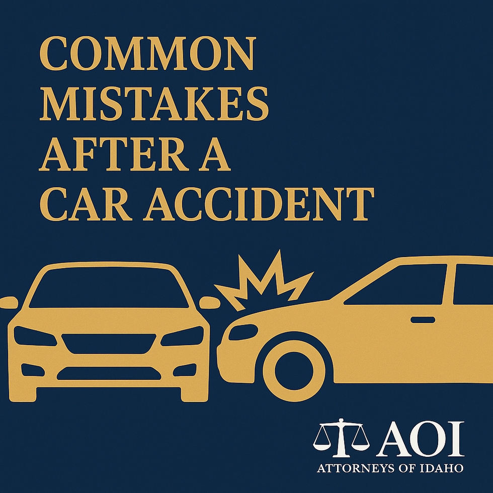 Common mistakes after a car accident
