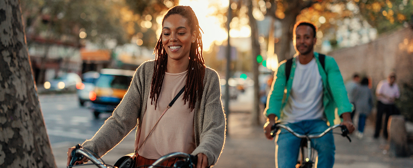 people riding bicycles
